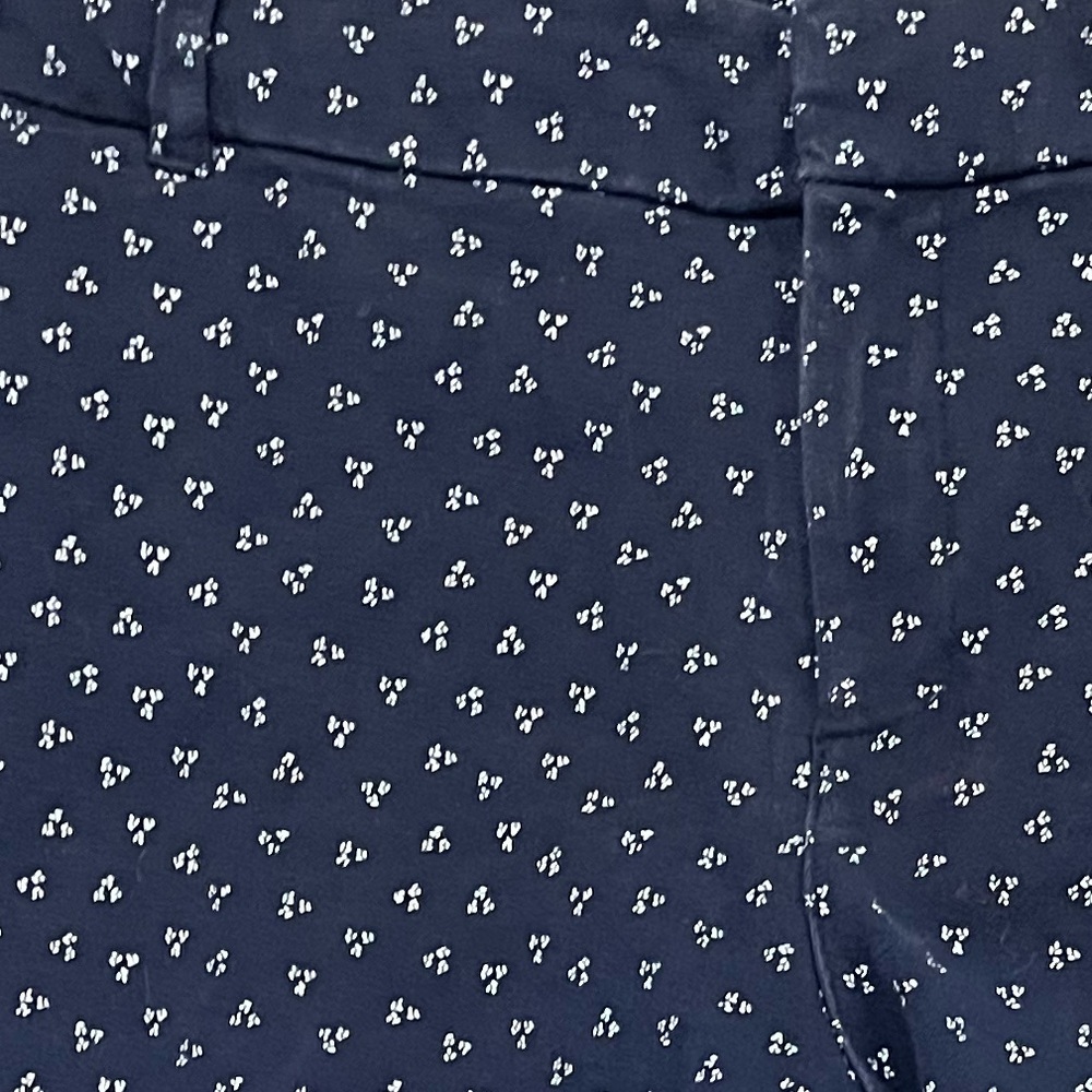 Old Navy Pixie Navy Blue Patterned Pants Mid Rise… - image 7